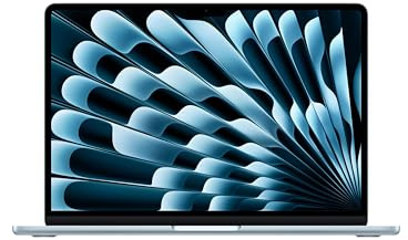 Apple MacBook Air 13 Pouces Portable avec Puce M5 : Conçu pour l’IA, Écran Liquid Retina 13,6 Pouces, Mémoire unifiée 16 Go, SSD 512 Go, Caméra Center Stage 12 MP, Touch ID, Wi-FI 7 ; Ciel