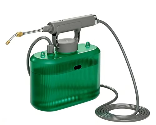 Oxxggkao Distributeur d'eau électrique de 5 L avec batterie USB de 2200 mAh et tige d'extension personnalisable en acier inoxydable pour irrigation extérieure Poignée ergonomique