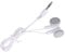 REY Auricular Universal para Smartphone, Reproductor de Música, MP3, MP4, Color Blanco
