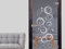 GRAZDesign Glastüren Aufkleber Retro für Türen & Duschkabinen aus Fensterfolie für Bad, Küche, Wohnzimmer in silbergrau - 119x57cm / Silbergrau