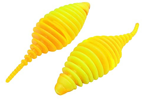 FTM Omura Baits Pongo 6,5cm 3,2g - 5 Gummiköder, Geschmack:Käse, Farbe:neon gelb