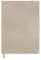 Designworks Ink Taccuino in tessuto scamosciato flessibile, con pagine a righe e nastro segnalibro per lavoro, scrittura, diario, 14,6 x 20,3 cm, grigio fungo