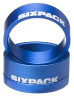 Sixpack Racing Menace Abstandshalter für Mountainbike, Erwachsene, Unisex, Blau, Einheitsgröße