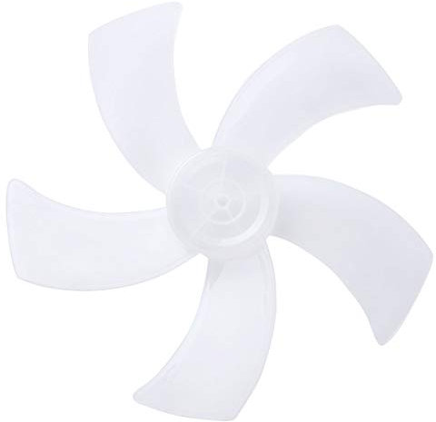 inhzoy Big Wind Plastic Fan Blade 5 Leaves Electric Fan Blades Replacement For Stand/Table Fanner Cooling Fan Ventilation Air Cooler Clear One Size