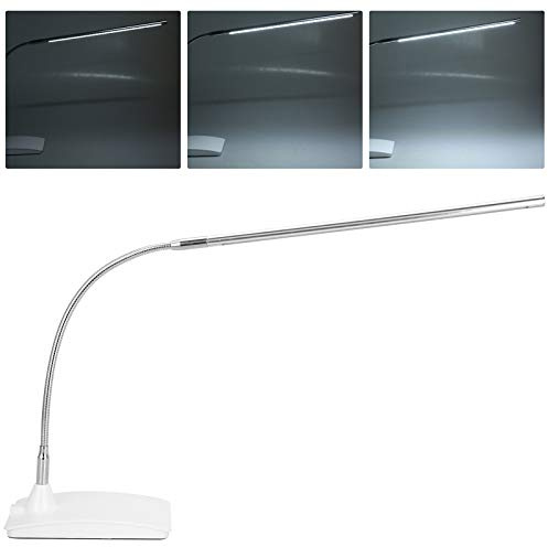 LED Schreibtischlampe, Verstellbare Tischlampe für Maniküre, Tattoo Studio, Lesen und Schönheitspflege, Augenfreundliches Licht, Weiß