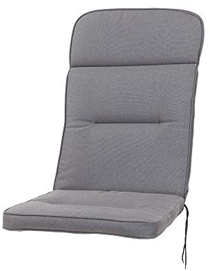 Kettler Polen KETTtex 2328 Auflage Hochlehner Kreta dunkelgrau Olefin wasserabweisend lichtecht Sitzpolster 120x50x7 cm