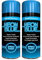 Classic Signature - 2 x Neon Blue 200ML, Spray Paint Aerosol Fluorescent Bright Graffiti (Banksey) Matt Finish