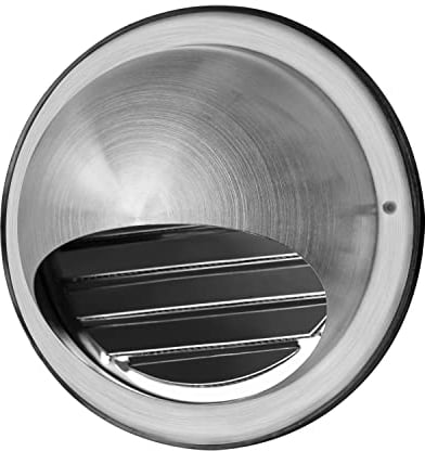 WeCooper Rejilla de ventilación de acero inoxidable 304 de 100 mm, extractor de nariz redonda de 4 pulgadas, rejilla con rejillas, mosquitera y deflector de goteo