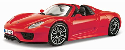 Bburago Porsche 918 Spyder 1:24 Metall-Rot Kind Auto Modellauto