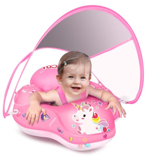 LAYCOL Schwimmring für Babys, Schwimmring, Schwimmring, Kinder, Schwimmring, Baby, 3 bis 36 Monate (Einhorn, XL)