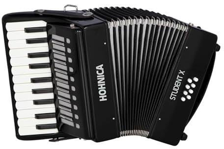 Hohner 30 Key Student X Piano Accordion (Black)