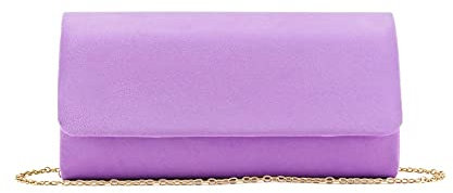 MODELISA - Bolso De Fiesta Cartera De Mano Cadena De Hombro Boda Noche Novia Ceremonia Evento Mujer (Morado)