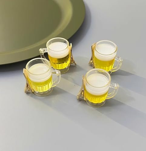 4pcs Lustige simulierte Bier Haarspange Zubehör für Frauen Männer Barrette Halloween Party