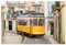 ARTLAND Wanddeko Poster & Kunstdrucke Wandposter 60x40 cm Querformat Historisch Zug Tram Straßenbahn Altstadt Lissabon Portugal U4SR