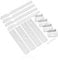 Spares2go Integrated Fridge Door Slide Mounting compatible with Bosch Fixing Kit (pack of 4)