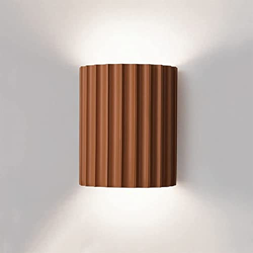 Mini lampada da parete contemporanea minimalista mezzo cilindro Desgin applique da parete verde applique da parete in gesso resina for isola cucina studio comodino camera da letto scala corridoio lamp
