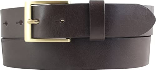 BELTINGER Gürtel aus Vollrindleder 3,5 cm | Jeans-Gürtel für Herren mit goldener Gürtelschließe 35mm | Chino-Gürtel Anzuggürtel