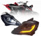 bamotoop 64W Motorrad LED Scheinwerfer E Geprüft Hi/Lo Beam DRL Weiß mit Blinker Bernstein Integration Scheinwerfer für Yamaha ATV Raptor 700 2006-2022 YFZ 450 YFZ450R YFZ450X Wolverine 450