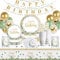 Insanity Sage Green Party Paper Plates Set, 20 Guests - Plates, Cups, Napkins, Straws, Tablecloth, Banner, Streamers, Balloons - Perfect for Birthday, Baby Shower Parties