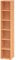 bümö Regal Buche, Standregal aus Holz für 6 Ordnerhöhen - Bücherregal groß 40 cm schmal, Aktenregal für Ordner & Bücher, großes Büroregal, Holzregal, Ordnerregal, Buchregal
