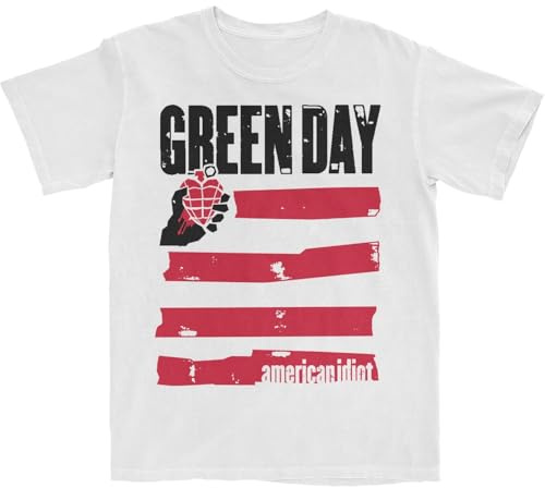 Green Day Unisex Idiot Flag T-Shirt T-Shirt (Pack of 1)