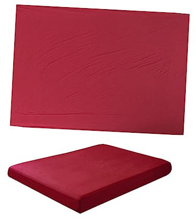 JEWEDECO 600g Atmungsaktive wasserdichte Matratzenschutzbezüge Rotwein Für Queen rutschfeste Langlebige Auflage Für Gesunden Schlaf Und Optimalen Komfort