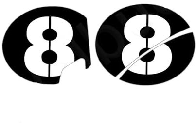 XNASU Personalisiert Für Vespa Piaggio Serie II Sei 6 Giorni GTS GTV250 125 300 Aufkleber Roller Nummer Aufkleber Zubehör(Black 8a)