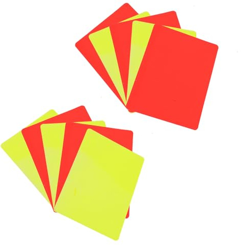 10 Stück Schiedsrichter Karten,Multifunktional Schiedsrichter Set,Gelbe Und Rote Karte Fußball,Fußballspiel-Schiedsrichterwerkzeug,Geeignet für Schiedsrichterzubehör Sportwettkämpfen,Wettbewerben Usw
