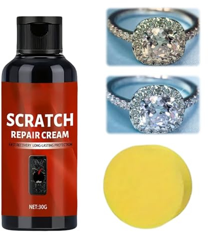 XIAGER Screen Scratch Remover Kit,30g Professional Screen Scratch Repair Paste,Polishing Cream for Maintenance Phone,Watch,Laptop,Glasses Lens Cleaner,Complete Polishing Kit with Sponge