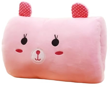 gjzje Kids Cartoon Hand Pillow Hand Warmer Rest Weak Arm Pillow for Sleeping, Soft Animal Doll Plush Muffs Nap Winter Hugging Cushion for Kids Classroom Travel Napping School Home Cold Weather