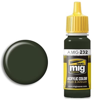 Munition mig-0232 RLM 70 schwartzgrün Acryl Farben (17 ml), Mehrfarbig
