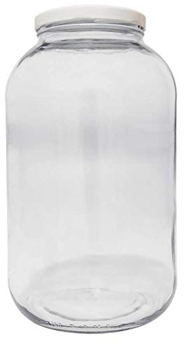 XXL Einmachglas 4250ml Glasdose Vorratsglas mit weißem Deckel und Beschriftungsetikett