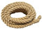 NiroSport Juteseil Klettertau Tauwerk Hanfseil 30mm Durchmesser 3m mit Befestigungselement