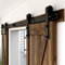 CCJH 335CM/11FT Puerta de granero corredera estilo rústico puerta de granero corredera de madera para armario puerta granero herraje colgadocon guía rodamientos deslizantes, para puerta doble