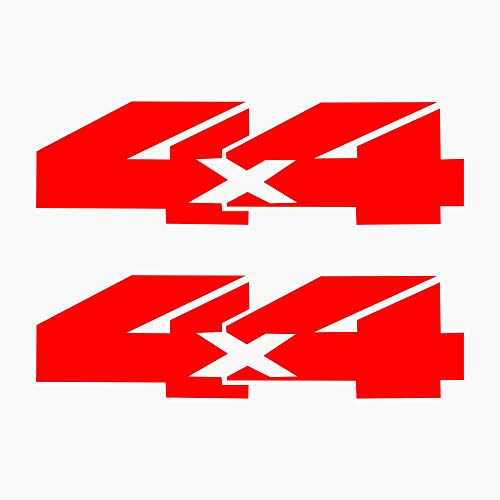Autodomy 4x4 Off Road Aufkleber Paket 2 Stück für Auto 20 x 6 cm | Sticker Auto Tuning Widerstandsfähig gegen Regen und Sonne (Rot)