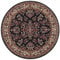 Hanse Home Design Kurzflor Wohnzimmerteppich Orient - Zabul Perser Look, Orientalischer Teppich für Esszimmer, Wohnzimmer, Schlafzimmer - Blau, 140 cm