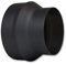 LANZZAS Ampliación del tubo de estufa de 150 mm a 200 mm, color: negro metálico (diámetro de 150 mm) – otros tubos de nuestra gama se pueden encontrar aquí.