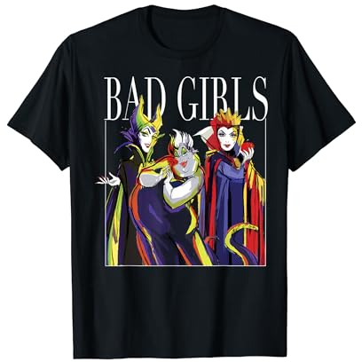 Disney Villains Bad Girls Group Shot Painted T-Shirt