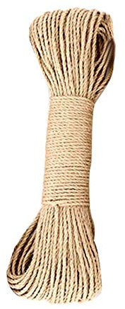 YITON Tiragraffi per Gatti 20M 5mm Durevole Sisal Corda Gatti Arrampicata Telaio Fare Gambe Scrivania per Gatto Scratching Giocattoli Corda Legante 5Pz