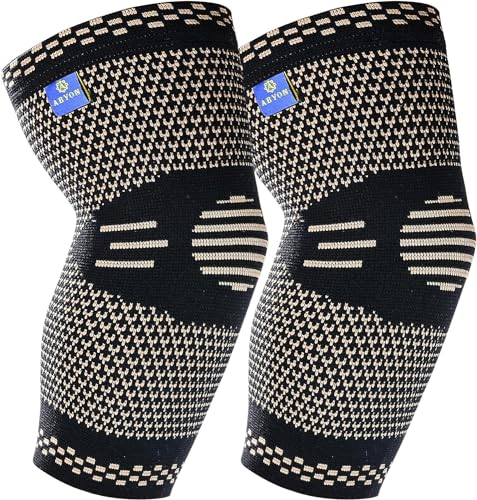 ABYON Ellenbogenbandage 2 Stücke, Kompressions Tennisarm Bandage für Damen und Herren Golferarm Tendinitis, Arthritis, Sehnenentzündung, Gelenkschmerzen