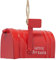 2 STK Anhänger Mailbox 10cm Metall rot Metallhänger Briefkasten US Mailbox n593 Christbaumschmuck Deko Hänger Nostalgie Amerika Weihnachten Weihnachtsbaumschmuck Metalldeko Xmas