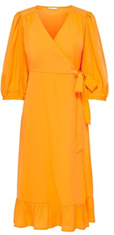 ONLOLIVIA 3/4 WRAP MIDI Dress WVN NOOS
