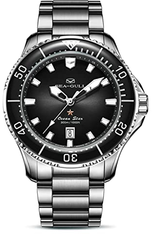 Seagull Ocean Series Armbanduhr Taucher Herren Automatische Mechanische Uhr Outdoor Armbanduhr Neues 40 mm Zifferblatt Saphir Kristall