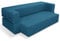 EVERGREENWEB - Sofá 2 Plazas, Sofá Cama con Revestimiento Repelente al Agua Desmontable y Lavable, Muy Comodido para Sentarse, Sofá Convertible en un Cómodo Colchón Doble Azul | Tetris