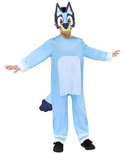 amscan Kinder Kostüm Bluey nachhaltig - Kostüm für Karneval, Fasching, Geburtstag & Party für Jungen & Mädchen - Verkleidung & Kinderkostüm