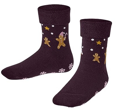 FALKE Unisex Kinder Gingerbread Boot Stoppersocken rutschhemmende Noppen atmungsaktive nachhaltige biologische Baumwolle Wolle 1 Paar