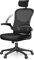rattantree Silla de Oficina, Silla de Escritorio Ergonómica con Reposacabezas Ajustable y Soporte Lumbar, Respaldo de Malla Transpirable, Reposabrazos Abatibles de 90°, Silla Giratoria de 360°