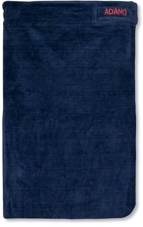 ADAMO XXL-Sauna Kilt dunkelblau Modell LAHTI für Herren in Übergrößen mit Klettverschluss (65 x 150 cm)