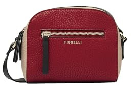 Fiorelli Anouk Crossbody Umhängetasche, praktische & stilvolle Handtasche mit verstellbaren Riemen & Reißverschlussfächern, schwarzes Kunstleder