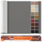 Kunstleder Selbstklebend Leder Reparatur Set, 60 x 300 cm Lederflicken Selbstklebend Leder Flicken Patch Kit für Autositze, Sofa, Jacken, Taschen, Bürostuhl, Motorradsitze (Glatt Grau)